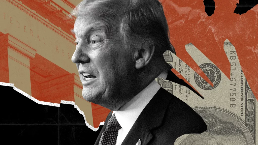 Ilustração de Donald Trump